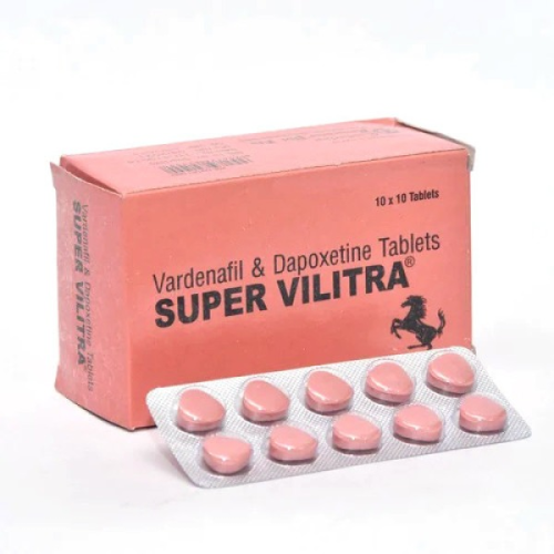 Таблетки Виагра Super Vilitra Левитра + Дапоксетин (цена за пластину ,10 таблеток)