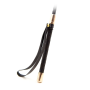 Стек кожа DS Fetish чорный golden tip