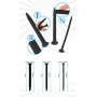 Набор стимуляторов уретры You2Toys Screw Dilator Set черные