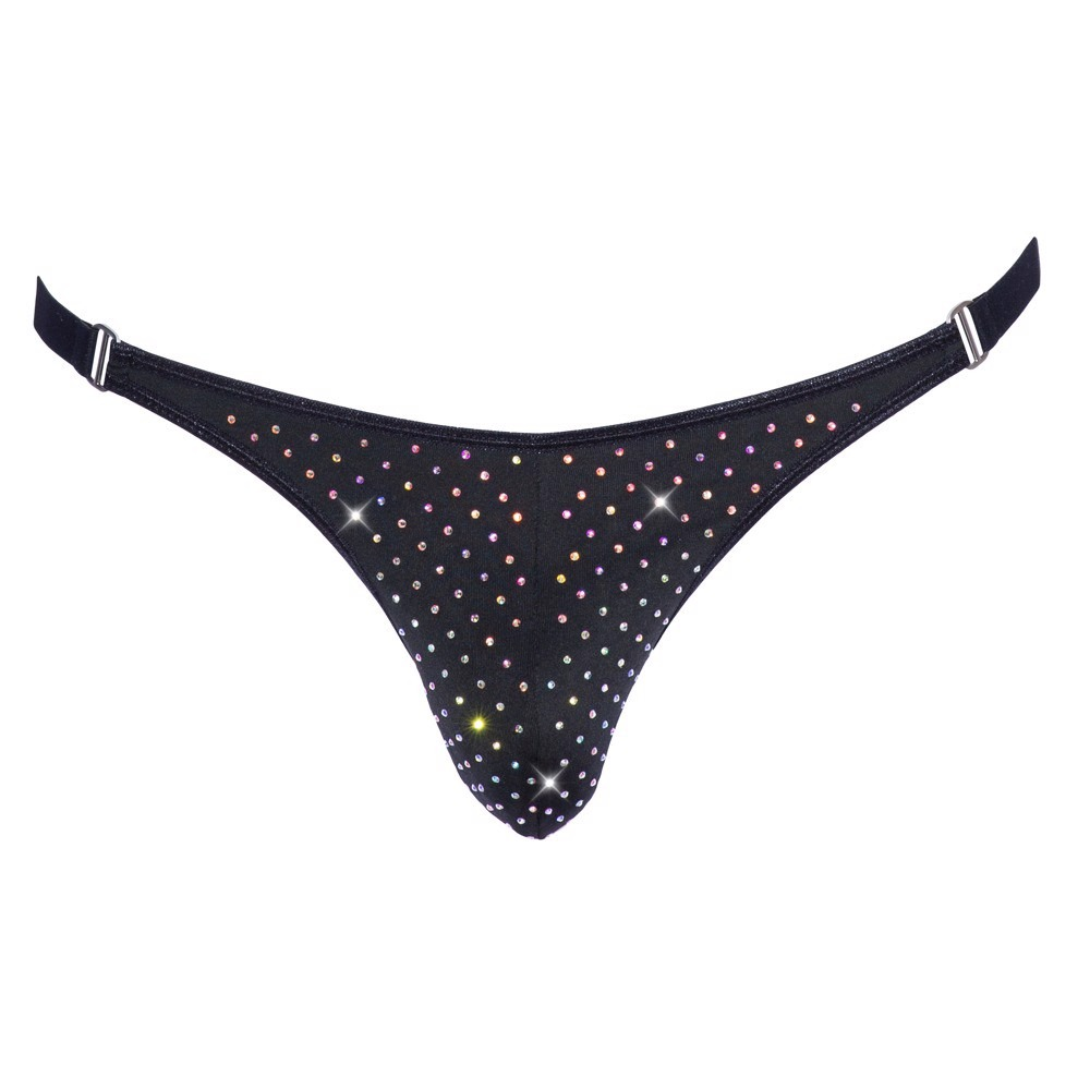 Мужские стринги со стразами Sven Joy Ment Men's String, черный, L