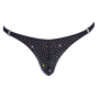Мужские стринги со стразами Sven Joy Ment Men's String, черный, L
