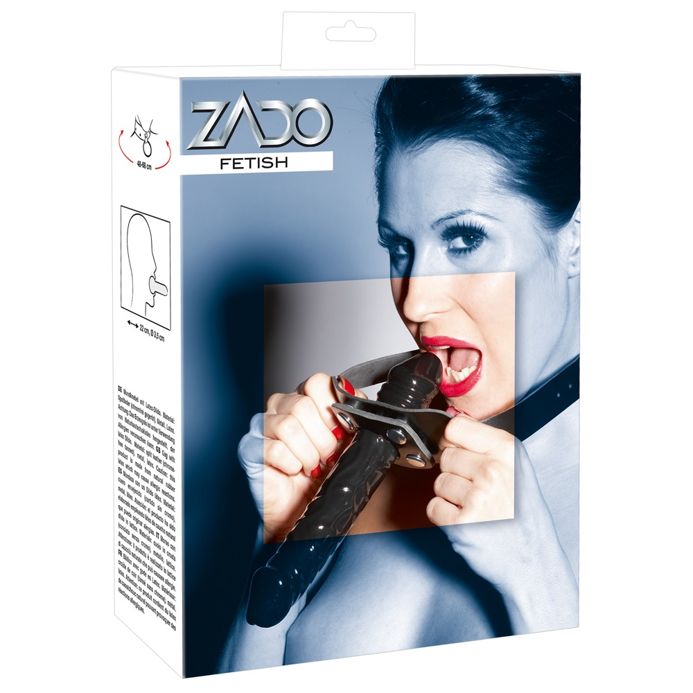 Кляп-фаллоимитатор двусторонний Zado FETISH, черный