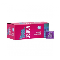 Ребристые презервативы Pasante Adore Ribbed Pleasure, 144 шт