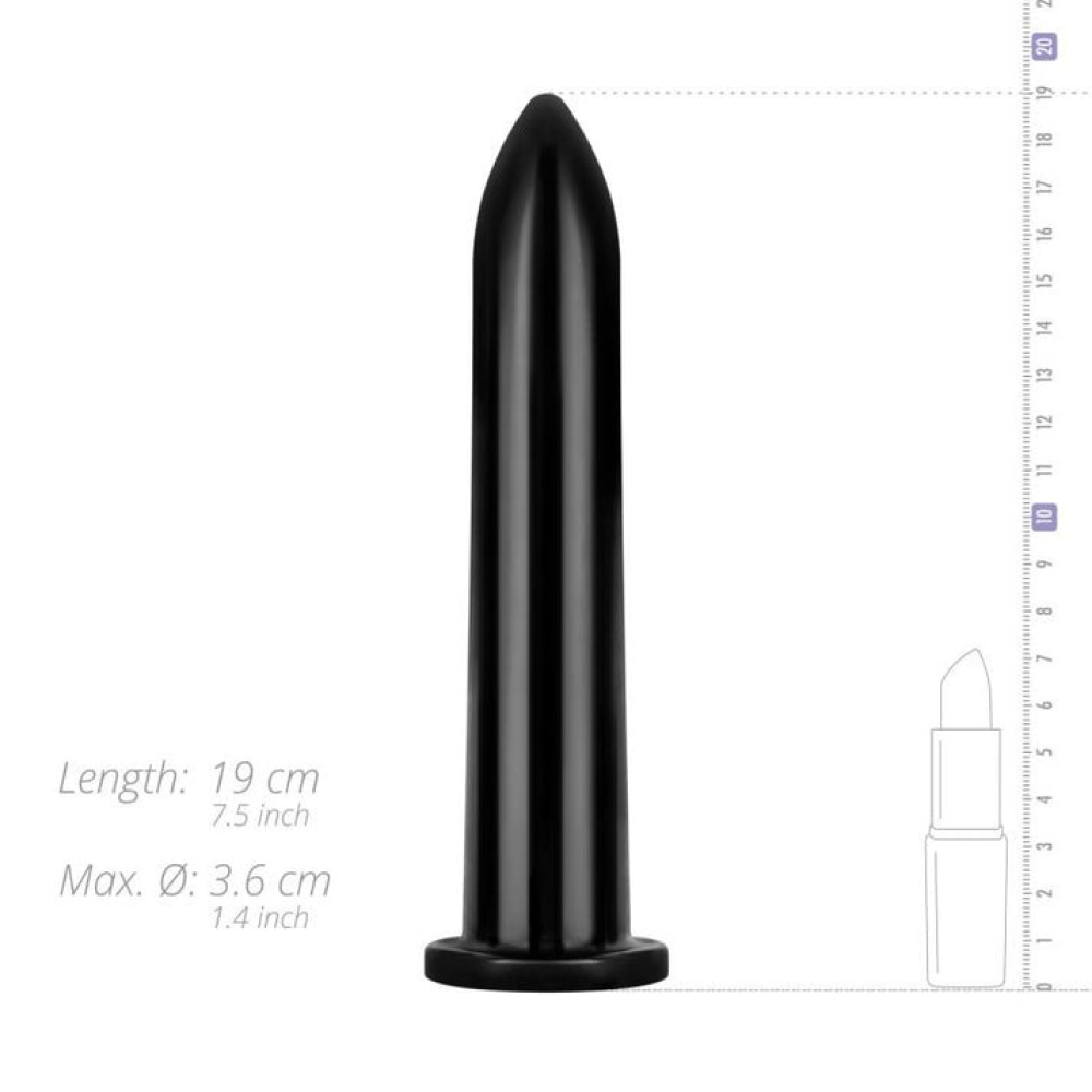 Большой фаллоимитатор All Black AB06 черный, 20 см