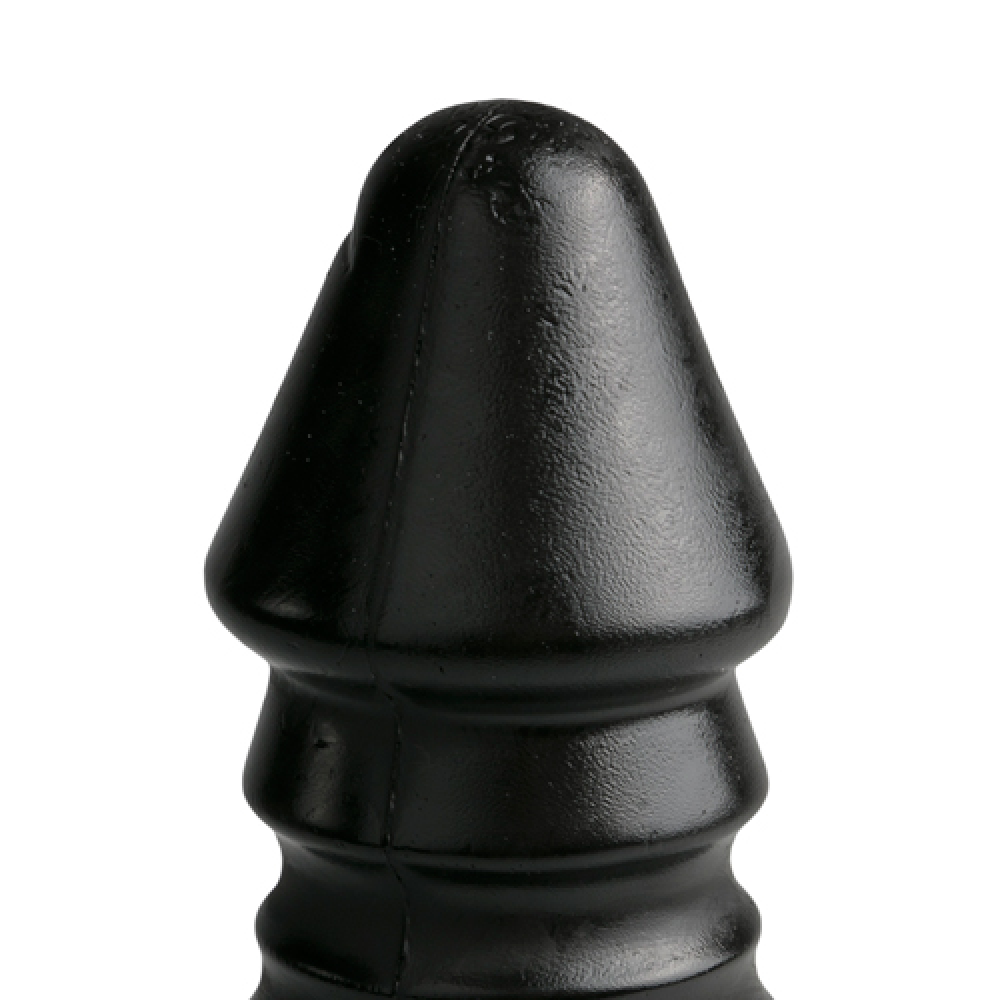 Большой фаллоимитатор с рельефом All BlackAB29 черный, 26 см