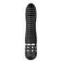Вибратор ребристый Love Diamond Vibrator черный, 11.4 см