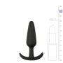 ET110BLK-S Анальная пробка Buttplug черная, S