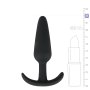 Анальная пробка Buttplug черная, M