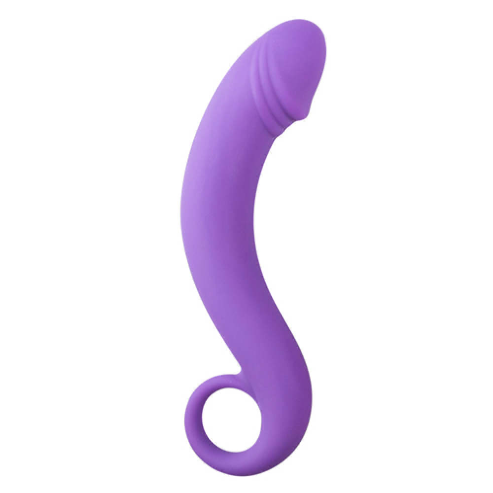 Изогнутый фаллоимитатор Curved Dong для простаты фиолетовый, 17.5 см x 3.5 см.