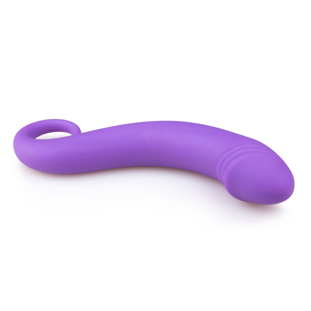 Изогнутый фаллоимитатор Curved Dong для простаты фиолетовый, 17.5 см x 3.5 см.