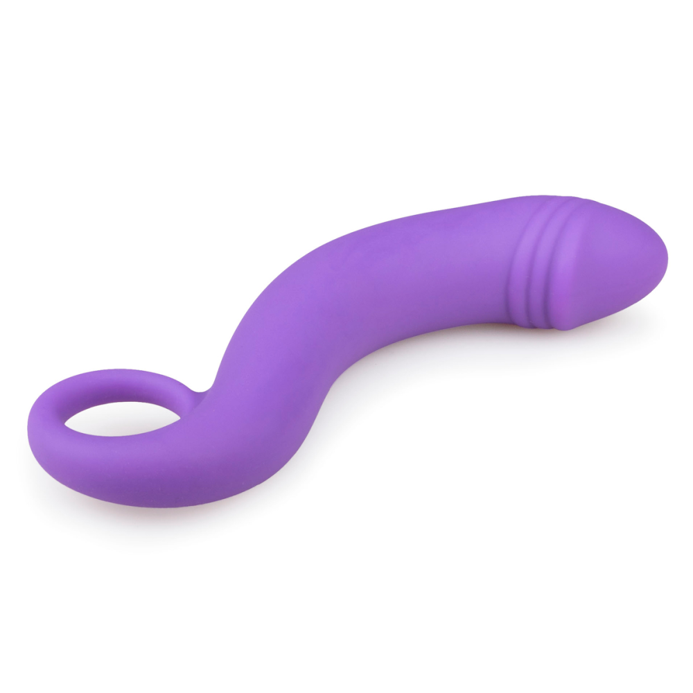 Изогнутый фаллоимитатор Curved Dong для простаты фиолетовый, 17.5 см x 3.5 см.