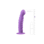 ET200PUR Фаллоимитатор на присоске Easytoys фиолетовый, 14.2 х 2.8 см