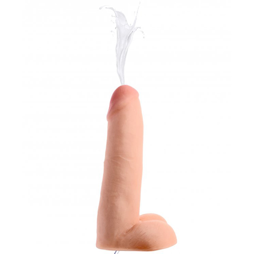 Фаллоимитатор с эякуляцией Squirting Dildo реалистичный, беж, 20.3 см х 4.8 см