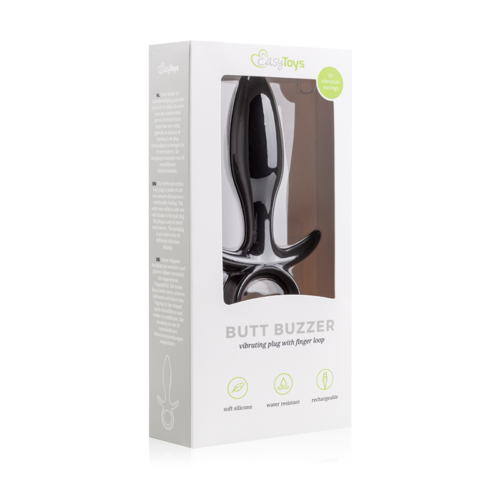 Анальная пробка с вибрацией Butt Buzzer черная