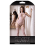 Комбинезон кружевной, с интимным доступом Sheer Fantasy, розовый, One Size