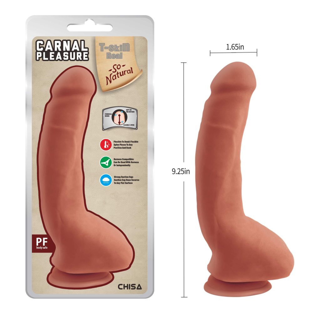 Фаллоимитатор реалистик Chisa T-skin ReaL CARNAL Pleasure; 23,5 см
