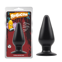 Анальный плаг конической формы Chisa Rubicon черный, Large