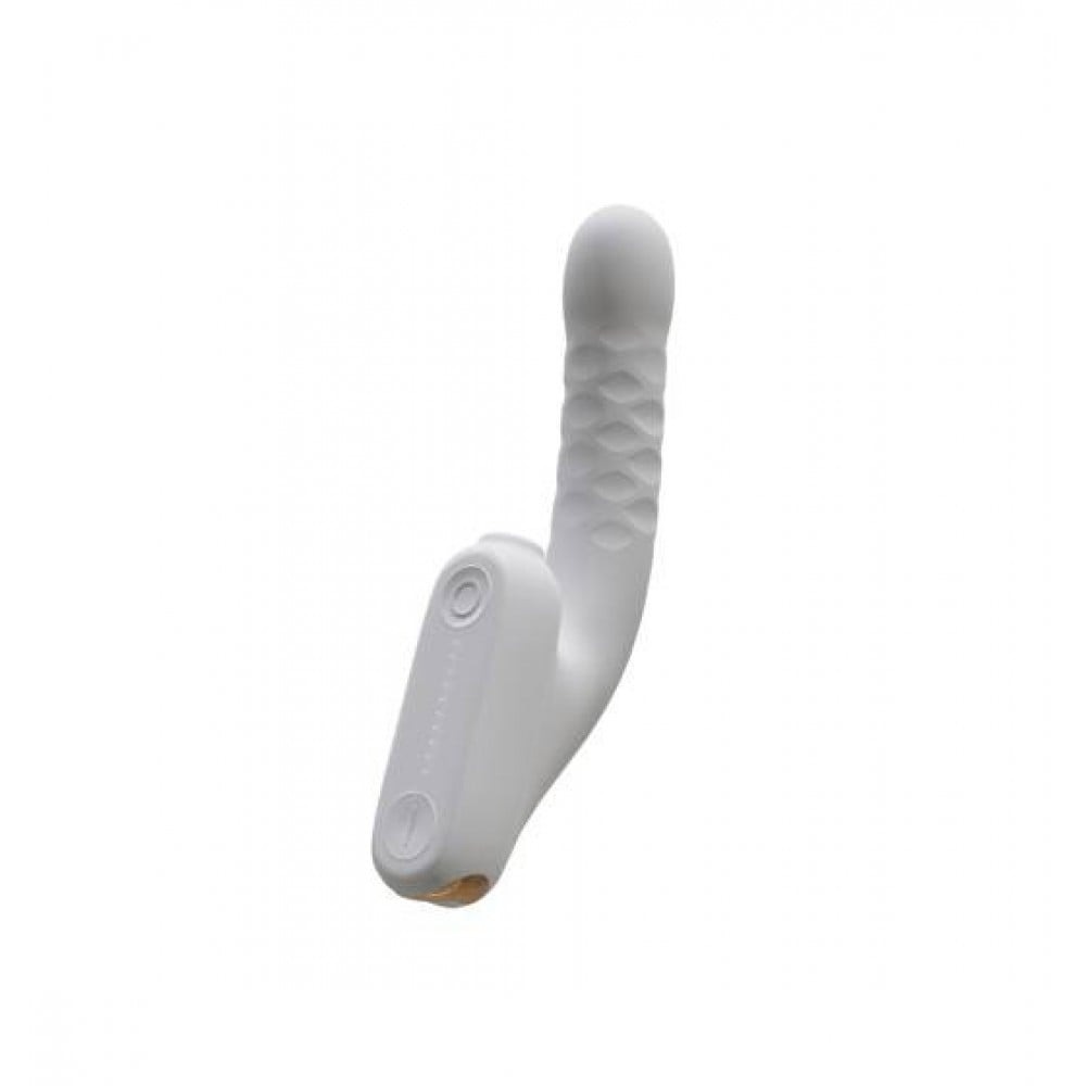 Бесконтактный вибратор-стимулятор c фрикциями Qingnan No.7 Thrusting with Suction White