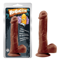 Фаллоимитатор реалистичный на присоске CHISA Rubicon коричневый; 22,5 см
