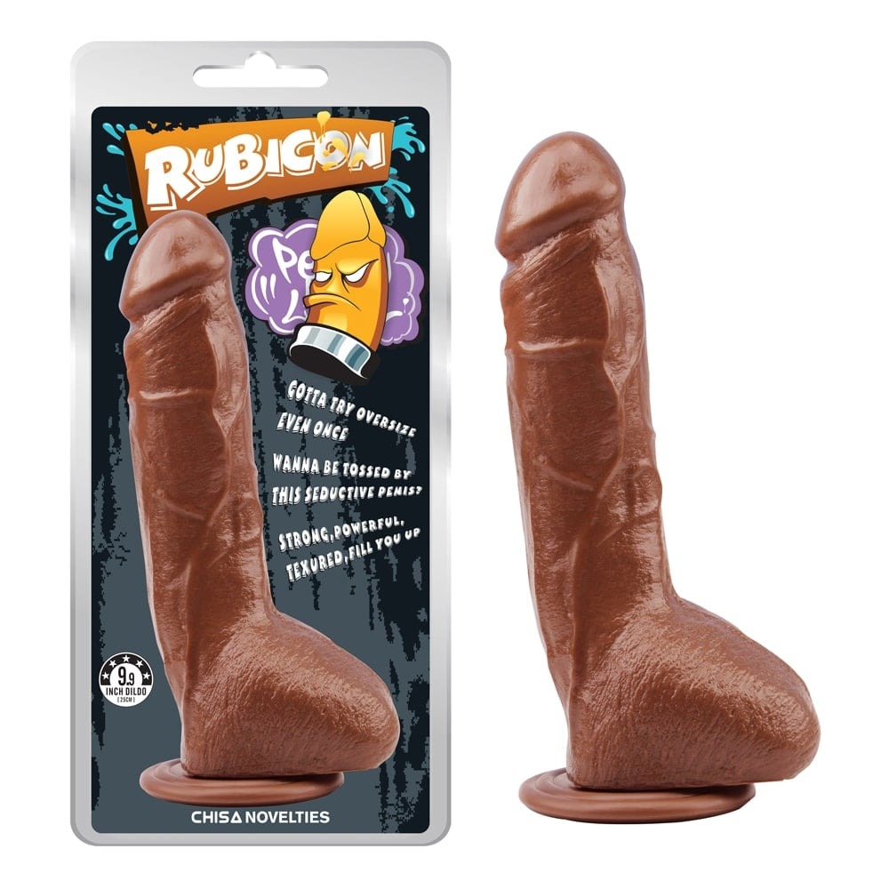 Фаллоимитатор на присоске Chisa Rubicon Brunet Trick Penis, коричневый, 23*4.5 см