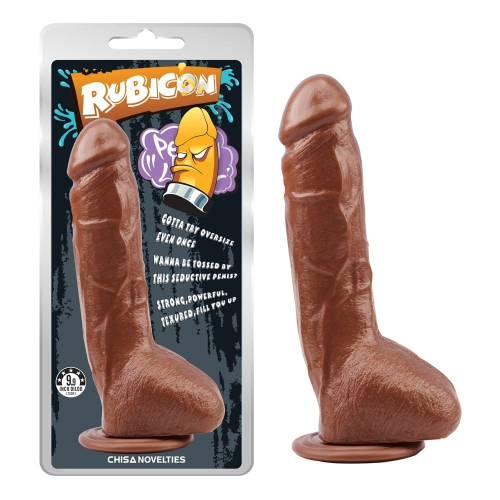 Фаллоимитатор на присоске Chisa Rubicon Brunet Trick Penis, коричневый, 23*4.5 см
