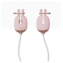 Зажимы для сосков с вибрацией Qingnan No.2 Vibrating Nipple Clamps Pink