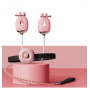 Зажимы для сосков с вибрацией Qingnan No.2 Vibrating Nipple Clamps Pink
