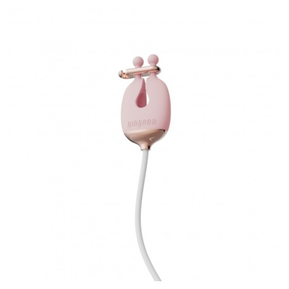 Зажимы для сосков с вибрацией Qingnan No.2 Vibrating Nipple Clamps Pink