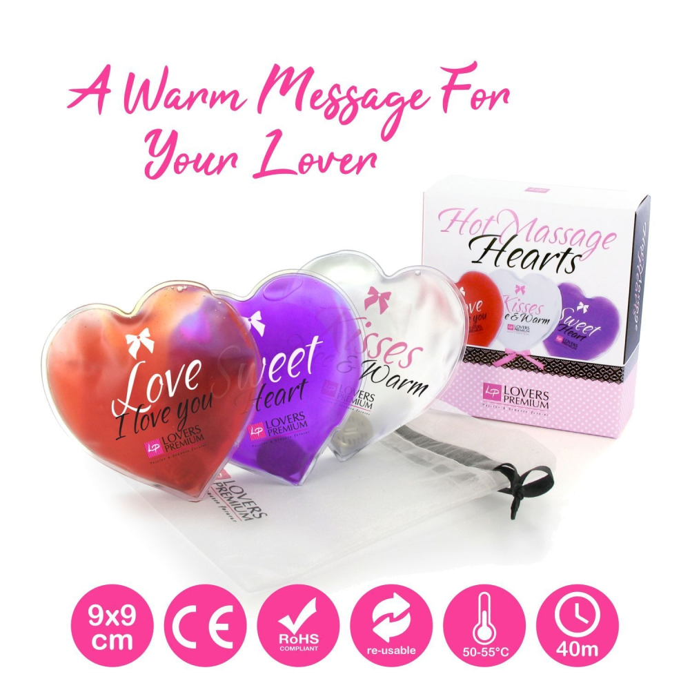 Сердца для горячего массажа Loverspremium Hot Massage Hearts