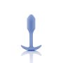 Анальная пробка со смещенным центром тяжести, S, B-vibe Snug Plug 1 фиолетовая, 8.6 х 2.2 см