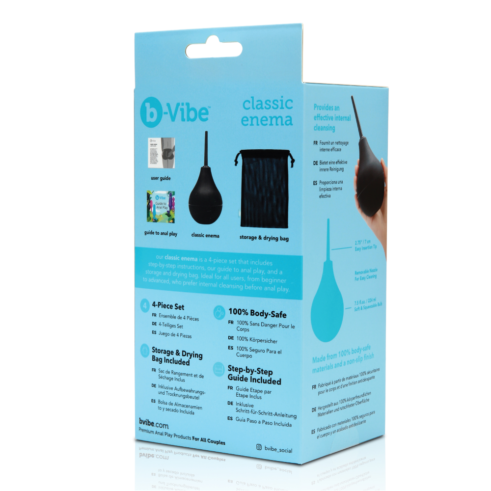 Анальный душ B-Vibe Classic Enema, черный
