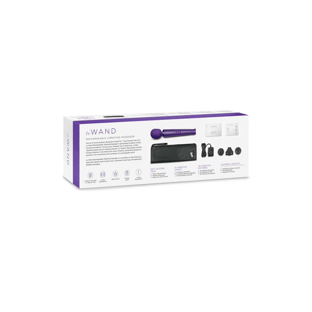 Вибратор микрофон Le Wand RECHARGEABLE MASSAGER, фиолетовый