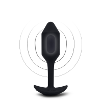 Анальная пробка с вибрацией Snug Plug 2 B-Vibe, силиконовая, черная