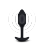 Анальная пробка с вибрацией Snug Plug 2 B-Vibe, силиконовая, черная