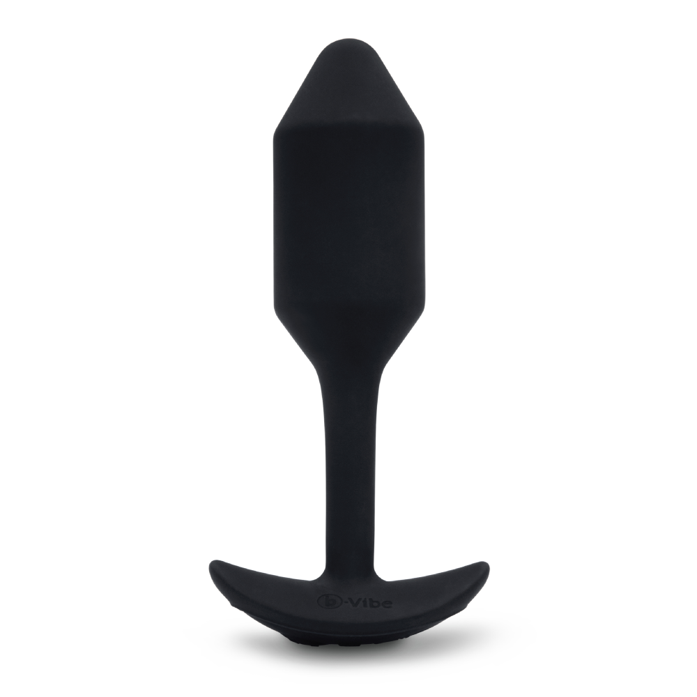 Анальная пробка с вибрацией Snug Plug 2 B-Vibe, силиконовая, черная