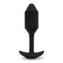 Анальная пробка с вибрацией Snug Plug 2 B-Vibe, силиконовая, черная