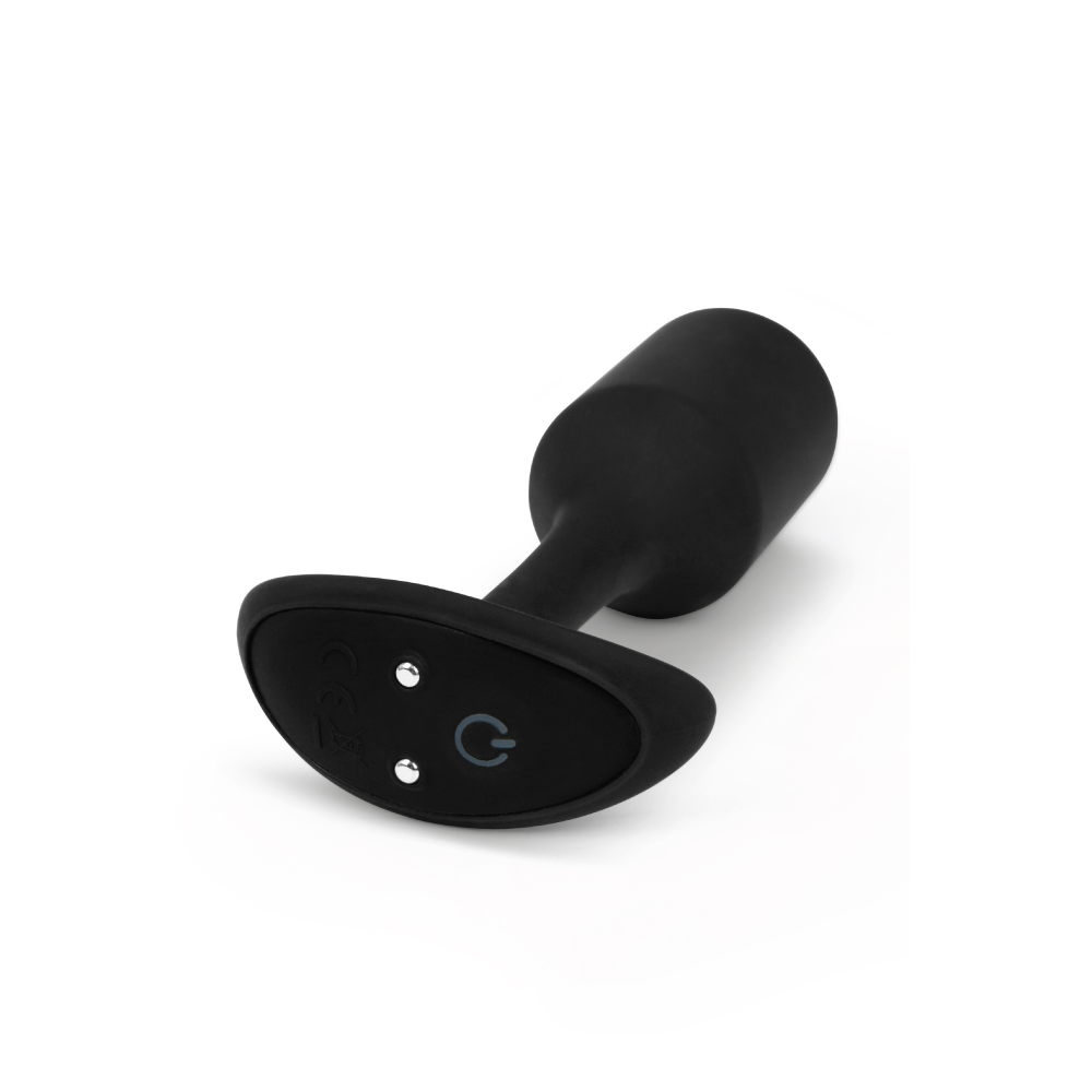 Анальная пробка с вибрацией Snug Plug 2 B-Vibe, силиконовая, черная