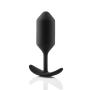 Анальная пробка со смещенным центром тяжести Snug Plug 3 B-Vibe, силиконовая, черная