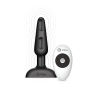 Анальная пробка с 3 моторами B-Vibe - Trio Remote Control Butt, черная