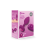 Анальная пробка с вибрацией B-Vibe Vibrating Jewel Plug S/M Pink Ruby, силиконовая, розовая