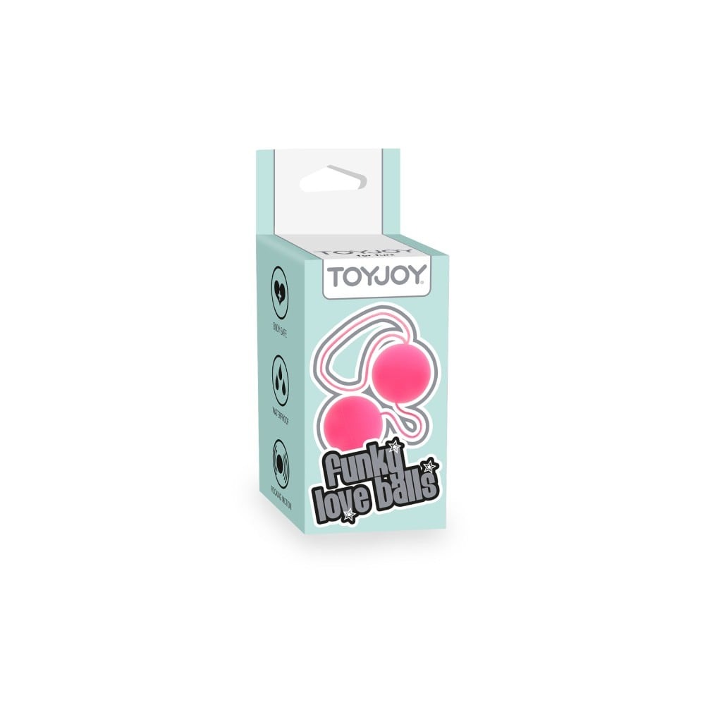 Вагинальные шарики пластиковые розовые Toy Joy