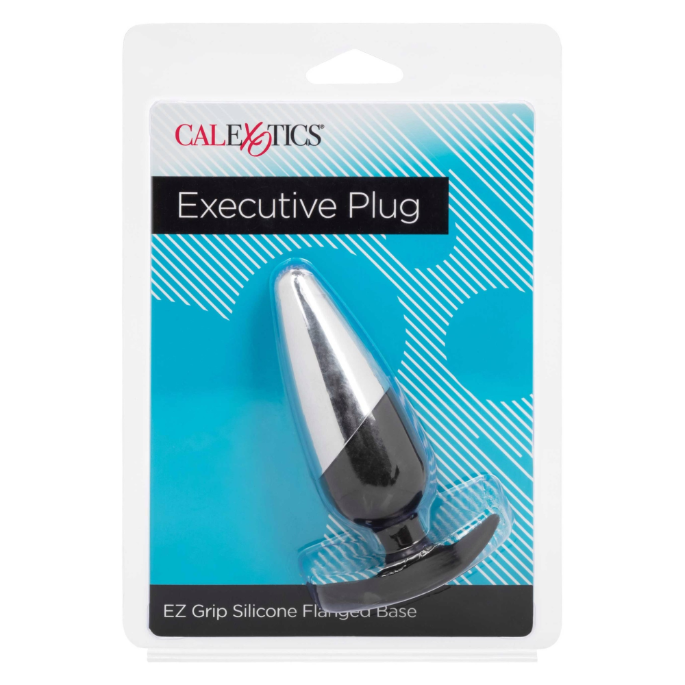 Анальная пробка силикон металл черная Executive Plug California Exotic