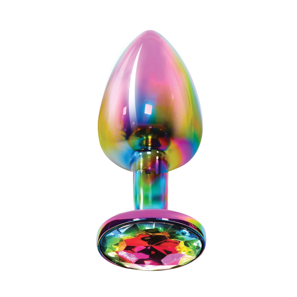 Анальная пробка металлическая средняя Twilight Booty Jewel Toy Joy