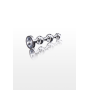 Анальная елка S . металлическая с камнем Diamond Star Beads ToyJoy