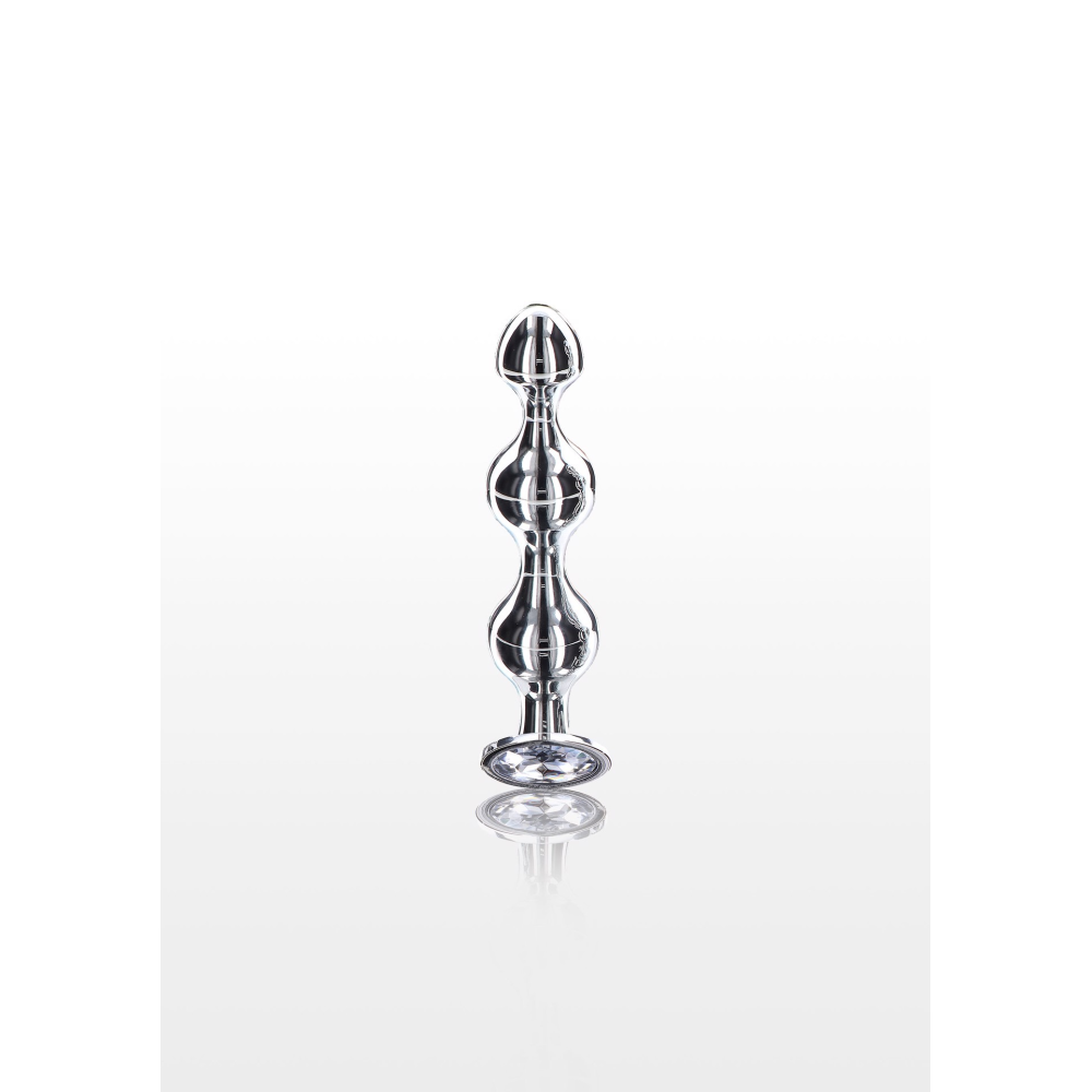 Анальная елка S . металлическая с камнем Diamond Star Beads ToyJoy