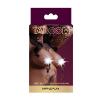 Зажимы на соски Taboom Nipple Play Jewel Tweezer в виде пинцета с подвесками