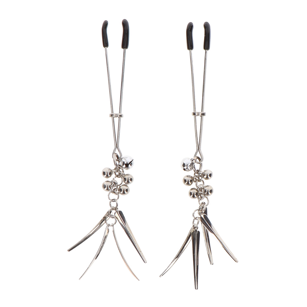 Зажимы на соски Taboom Nipple Play Jewel Tweezer в виде пинцета с подвесками