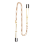 Зажимы на соски с цепочкой Taboom Nipple Play Tweezers With Chain, золотистые