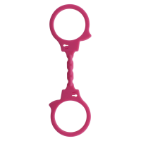Наручники эластичные ToyJoy, силиконовые, розовые