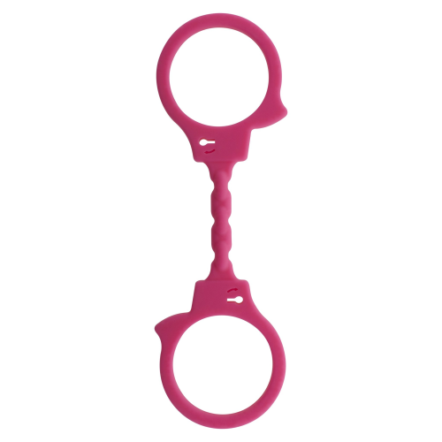 Наручники эластичные ToyJoy, силиконовые, розовые